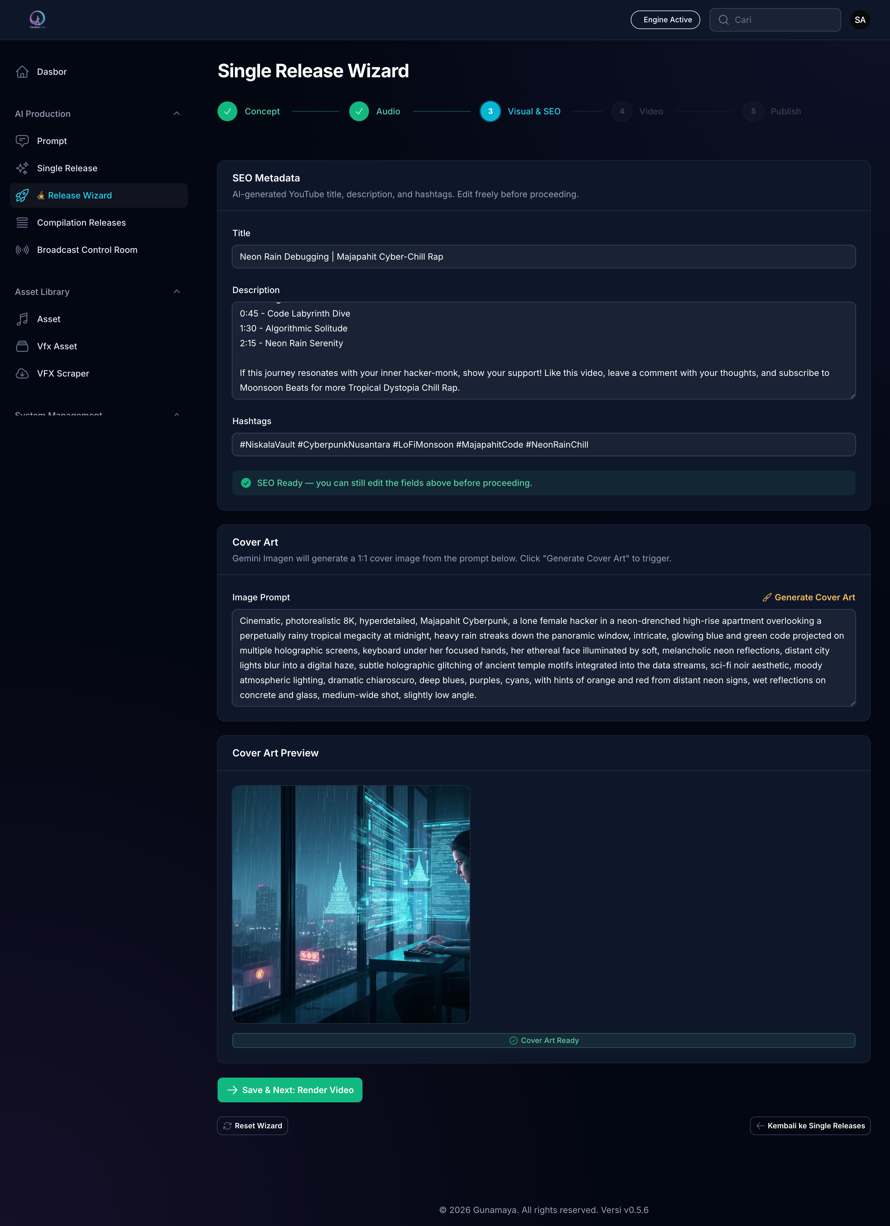 CentraCast Studio Dashboard